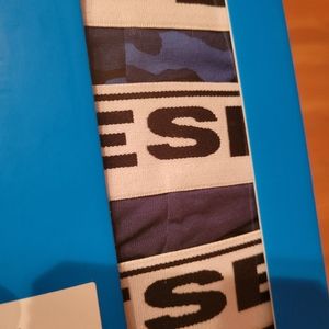 Men's Diesel Sebastian 3 Pack Cotton Stretch Boxer Brief Trunks